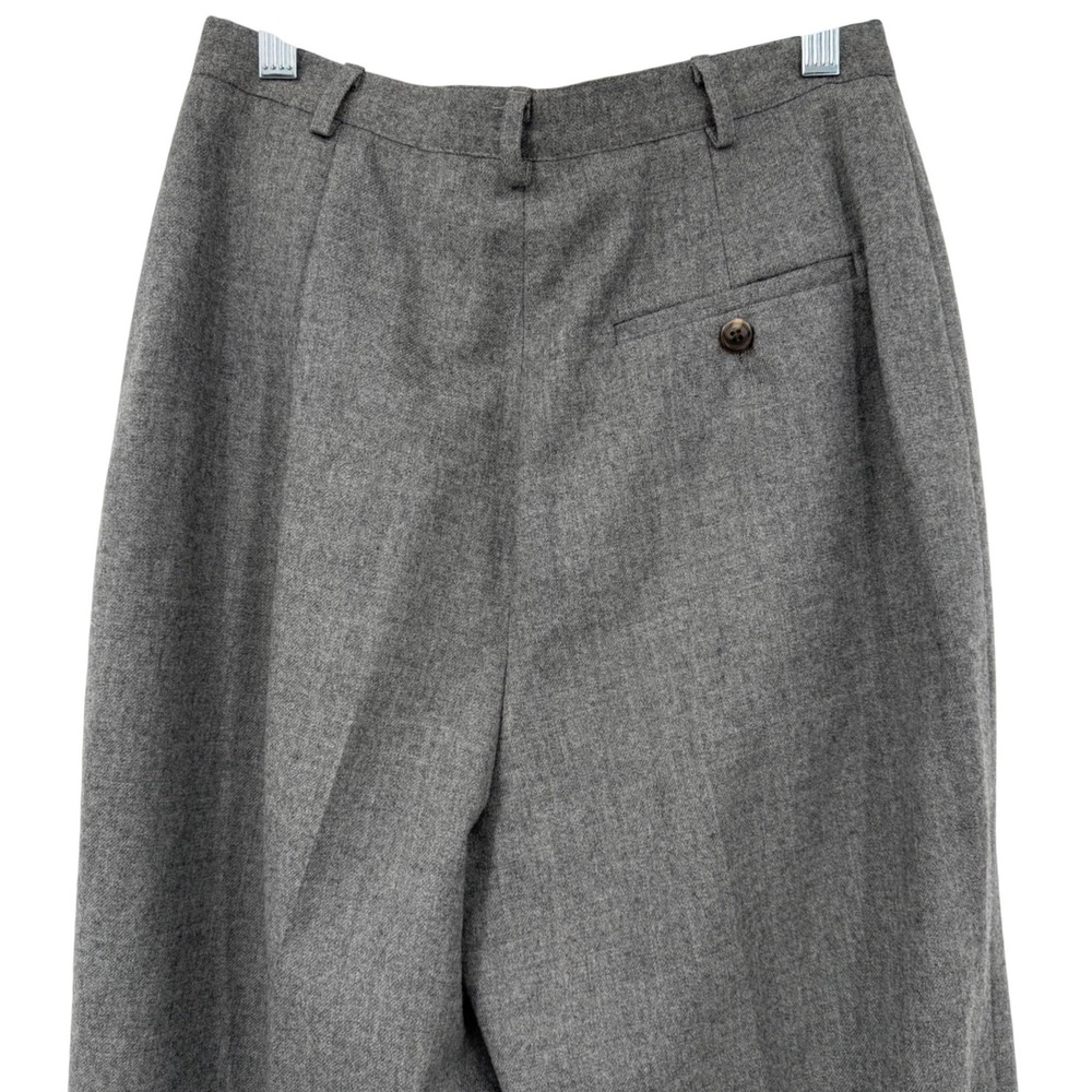 Vintage Lauren Ralph Lauren Trouser Women Size 6 Gray Pleated Wool High Rise USA - Picture 8 of 9
